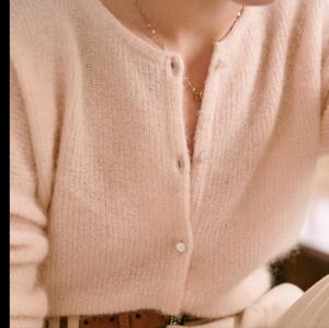 Sezane Gaspard Cardigan in Nude
